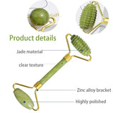 Pure Jade Roller & Gua Sha Ritual Set — Sculpt, Lift & De-Stress