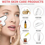 CryoGlow Ice Roller + Gua Sha Set — De-Puff & Sculpt in 5 Minutes