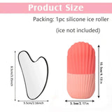 CryoGlow Ice Roller + Gua Sha Set — De-Puff & Sculpt in 5 Minutes